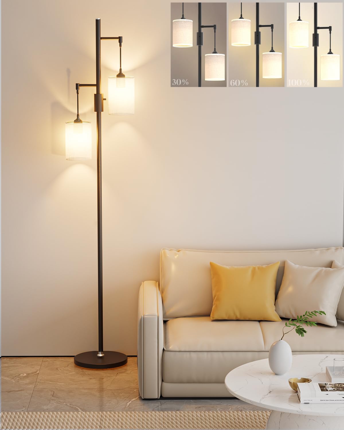 Vloer-Leeslamp Serenade met Led - Light Collection Vloer-Leeslamp Serenade met Led - Light Collection
