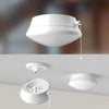 Lightdot 7” Modern LED Ceiling Light with Pull Chain 12W 4000K, 1300lm, 125W E26 Bulb Replacement, Energy Saving Flush Mount Lighting for Closets/Bedroom/Corridor
