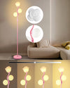 Lightdot 65IN Dimmable Floor Lamp for Living Room, Mid Century Modern Tall Standing Lamps with 3PCS Warm White Eye Care 3000K Bulbs Included