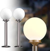 Lightdot Globe Outdoor Lamp Post Light Waterproof Street Yard Lamp Post for Outside, Brown Pole Outdoor Post Light Fixtures for Garden Patio Driveway-(E26 LED Bulb Included)-2Pack