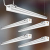 Upgrade 4FT Linkable LED Shop Light, 100-277V Garage Light with 5ft On/Off Switch Plug, 5000K Daylight, Hanging Flushmount Available Plug and Play