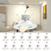 Lightdot 6 inch LED Eyeball Can Light, Gimbal Swivel Recessed Light, CRI >90, 3000K/4000K/5000K Dimmable Recessed Ceiling Lighting Fixtures