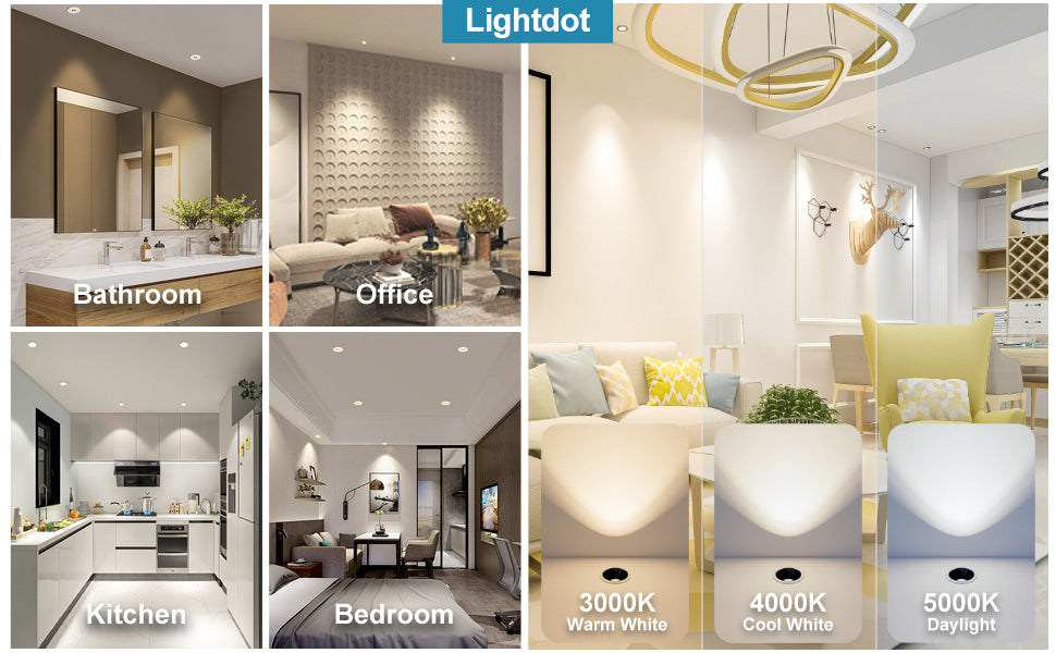 3 Styles 5”/6” LED Recessed Ceilignt Lights – Lightdot
