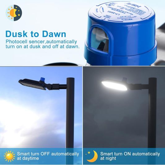 dusk to dawn parking lot light