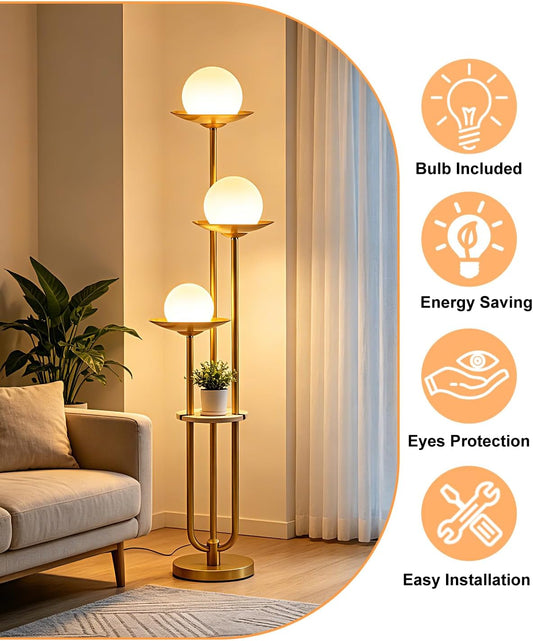 Globe Floor Lamp with Shelf: Why Lightdot 3‑Light Dimmable Floor Lamp Is Your Next Home Upgrade