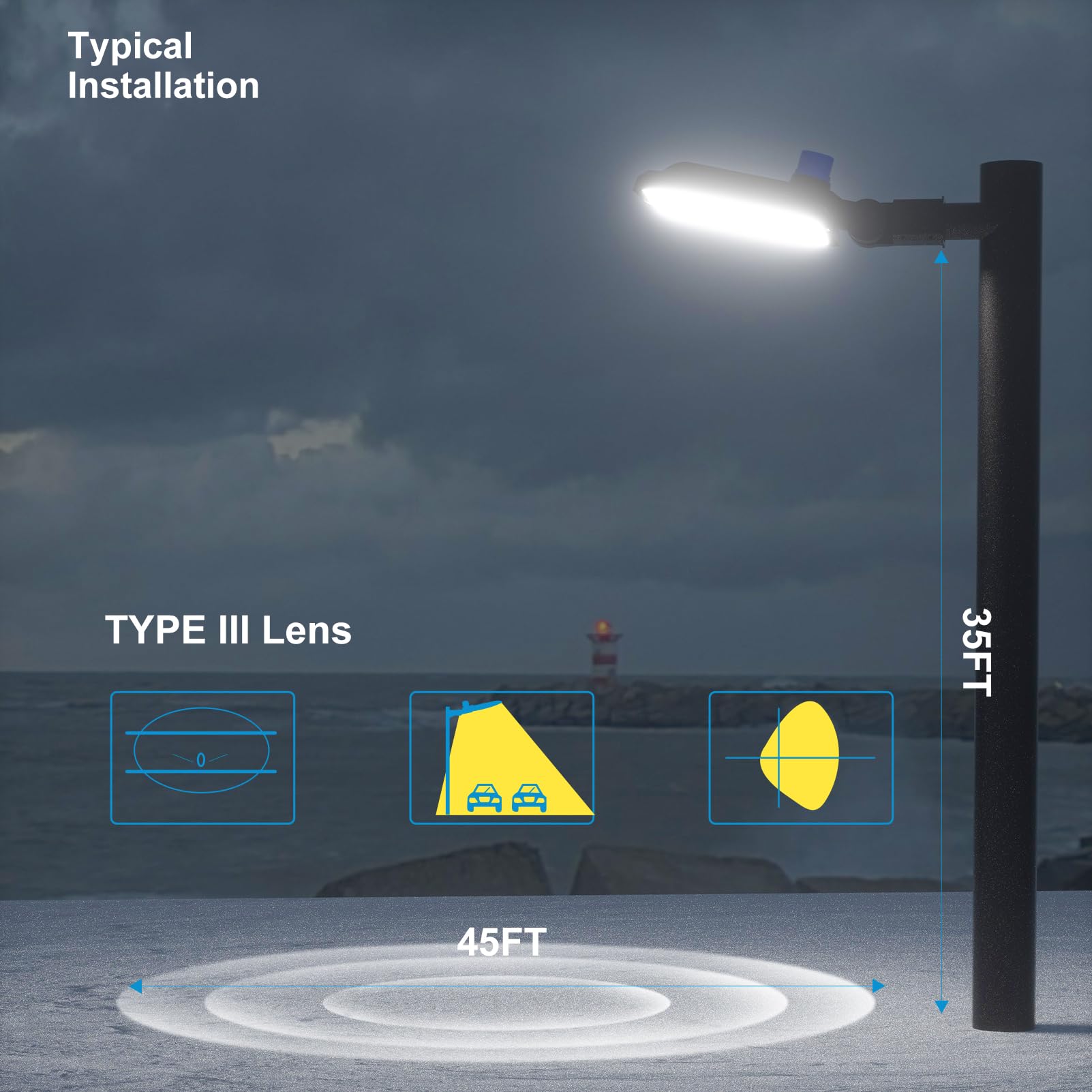 Waterproof led street light hotsell
