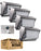 Lightdot 150W LED Wall Pack Lights with Photocell IP65 Outdoor Flood Security Lighting