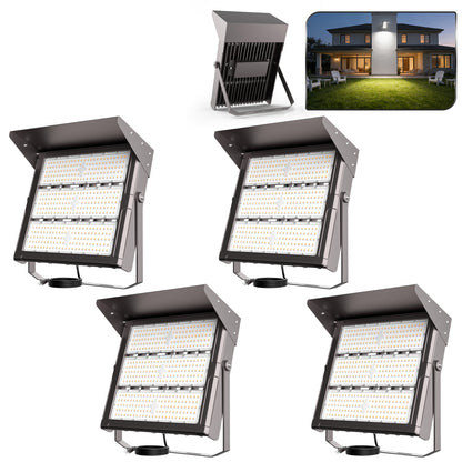 Lightdot 400W Outdoor LED Flood Lights with Brim, LED Stadium Lights