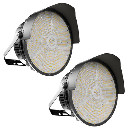 Lightdot 600W LED Stadium Lights with Reflector 100-277V 90000Lm Commercial LED Sport Lights with US Hook/Bracket Mount for Sport Fields/Courts