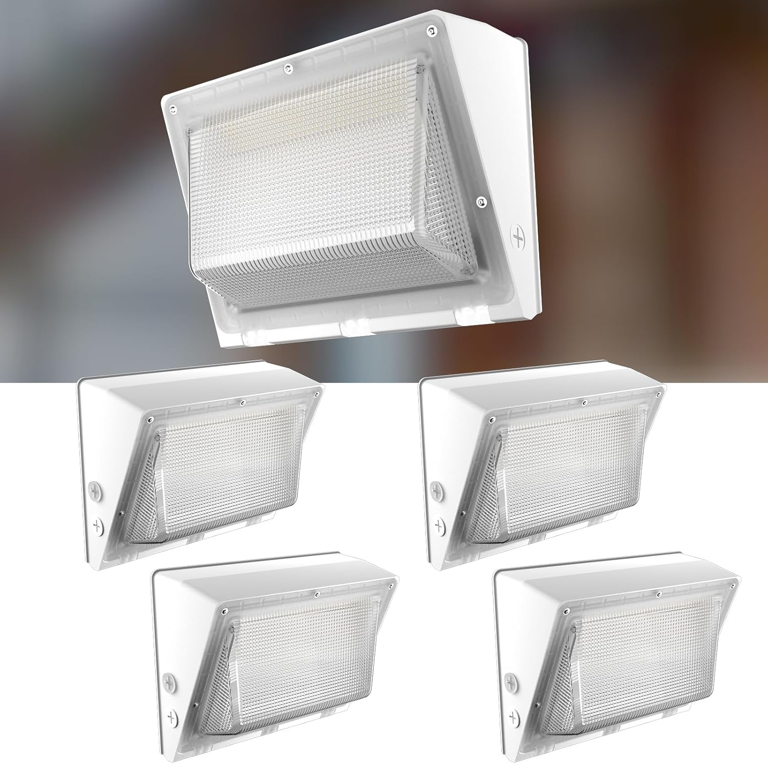 Lightdot 150W LED Wall Pack Lights, 100-277v Dusk to Dawn Smart Photoc