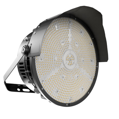 Lightdot 600W LED Stadium Lights with Reflector 100-277V 90000Lm Commercial LED Sport Lights with US Hook/Bracket Mount for Sport Fields/Courts