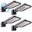 Lightdot 4Pack 250W  5000K LED Wall Pack Lights with Dusk-to-Down Photocell