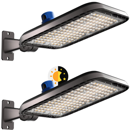 Lightdot 240W(240x1W) Parking Lot Lighting 36000Lm(150Lm/W) 5000K Dusk to Dawn LED Parking Lot Lights ETL Listed Arm IP65 Outdoor LED Pole Light -7Yrs Warranty