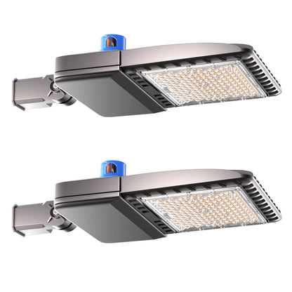 Lightdot ETL 150W LED Parking Lot Lights Outdoor Pole Mount (21000lm Eqv 600W HPS) 5000K IP65 Outdoor LED Parking Lights with Smart Photocell for Parking Lot,Yard,Driveway