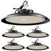 Lightdot 420W LED High Bay Light Fixtures 63000lm 5000K Daylight High Bay LED Shop Light, AC100-277V UFO Commercial Lighting for 30-60FT Height Warehouse-4Pack