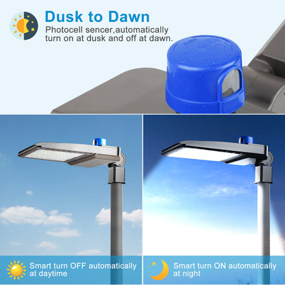 480W LED Parking Lot Lights ETL 72000lm (Eqv.2000W MH/HPS) 5000K Led Parking Lot Lighting with Smart Photocell for Yard/Driveway- 7Yrs Warranty (Coverage: 66~120Ft at Height:30~55Ft)