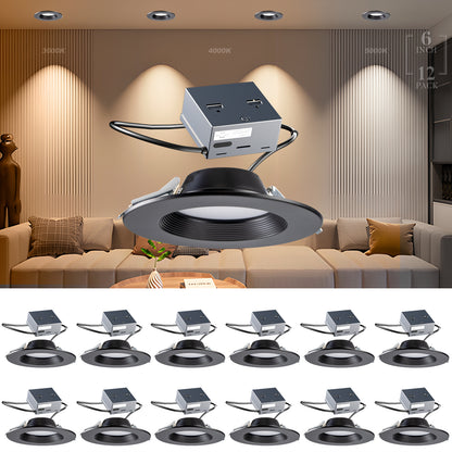 LED Recessed Lighting 6 inch 3000K/4000K/5000K LED Can Lights Dimmable