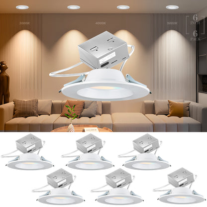 LED Recessed Lighting 6 inch 3000K/4000K/5000K LED Can Lights Dimmable