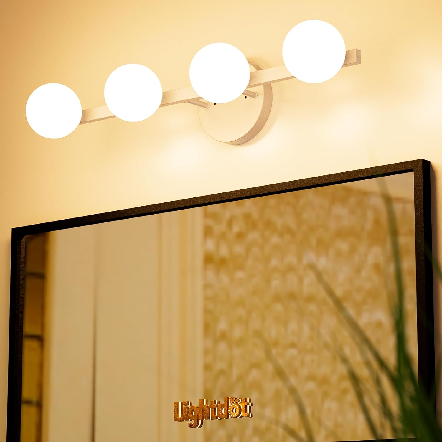 Lightdot Bathroom Light fixtures, 4-Light Bathroom Vanity Light with