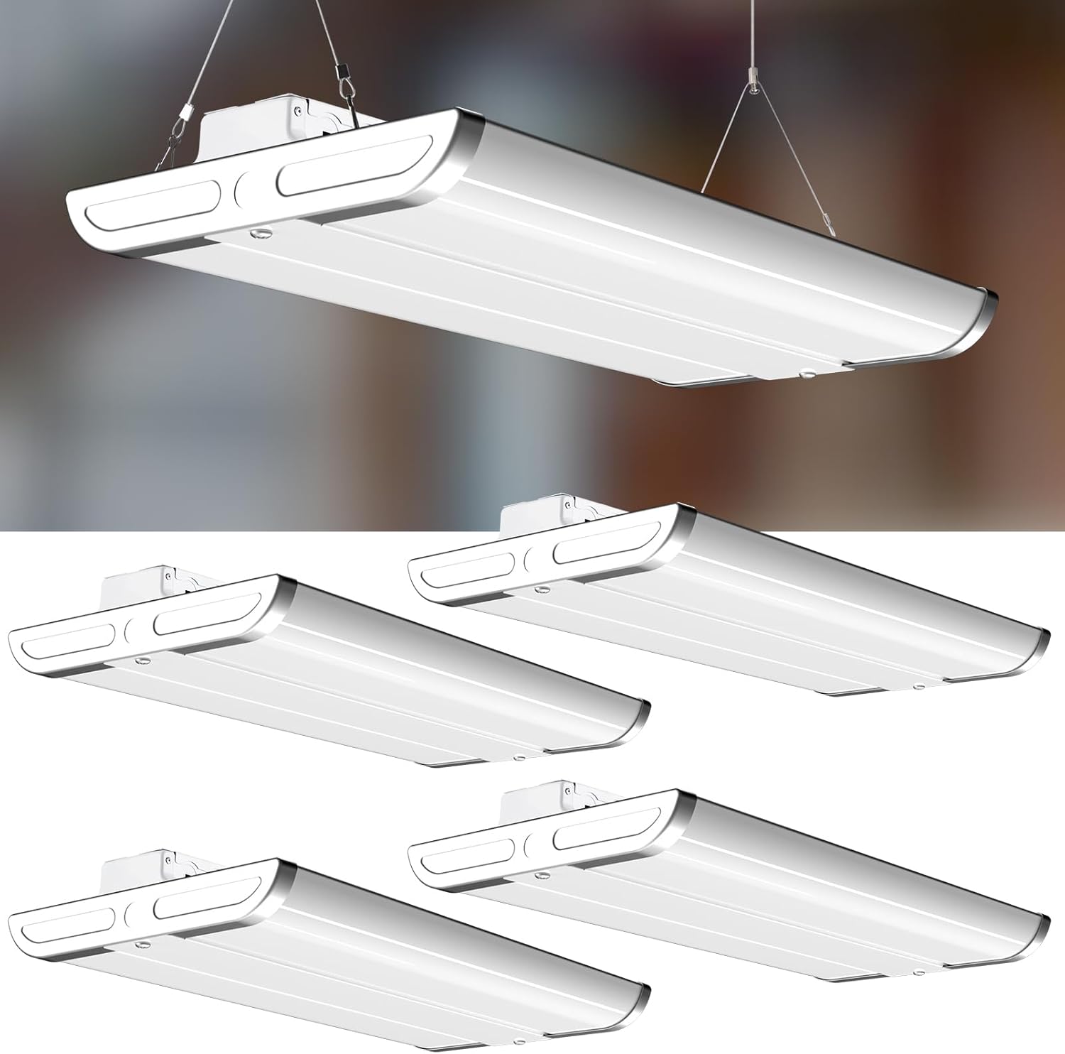 Lightdot 3FT LED High Bay Shop Lights 100-277V 5000K Linear Hanging ...