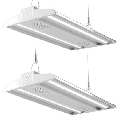 Lightdot 2FT 200W LED High Bay Light 30000LM High Bay Shop Light | Industrial Linear High Bay Troff Style, 5000K ETL Listed, 100-277V Aluminum, 7-Yr Warranty,for Garage/Workshop/Gym/Warehouse