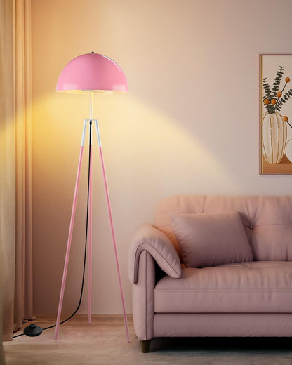 Lightdot Dimmable Globe Modern Floor Lamp, Gold Standing Lamps with 3PCS 3000K G9 Bulbs, Mid Century Modern Floor Lamp for Living Room/Bedroom