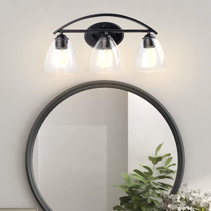 Lightdot Bathroom Light Fixtures, 27.5"x4"x5"(LxWxH) Bathroom Vanity Lights Fixtures Over Mirror, Gold Vanity Lights with Glass Shade for Bathroom Livingroom Kitchen Hallway Cabinet Porch