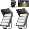 Lightdot 500W Outdoor LED Flood Lights with Brim, LED Stadium Lights
