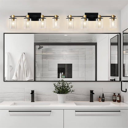 Lightdot Bathroom Light Fixtures, 27.5"x4"x5"(LxWxH) Bathroom Vanity Lights Fixtures Over Mirror, Gold Vanity Lights with Glass Shade for Bathroom Livingroom Kitchen Hallway Cabinet Porch