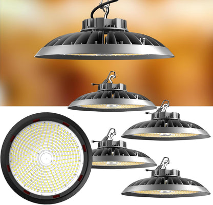 Lightdot LED High Bay Light for Warehouse 5000K ETL Listed AC100-277V UFO LED Lights 5 Years Warranty