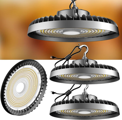 Lightdot LED High Bay Light for Warehouse 5000K ETL Listed AC100-277V UFO LED Lights 5 Years Warranty