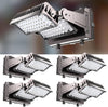 Lightdot 4Pack 250W LED Wall Pack Lights, 360° Adjustable Panel with Dusk to Dawn Photocell, 37500Lm 5000K, IP65 Waterproof & Advanced Heat Dissipation Outdoor Security Lighting(Height:20~35ft)