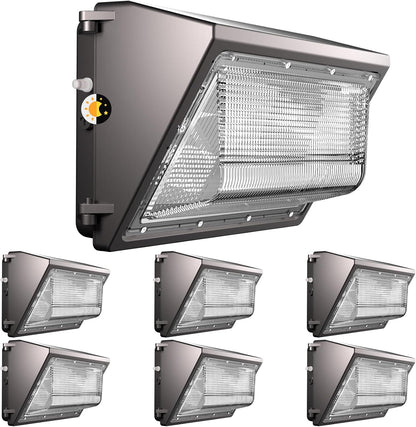 Lightdot 6 Pack 120W LED Wall Pack Lights, Outside LED Exterior Light