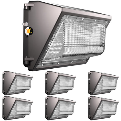 Lightdot 6 Pack 120W LED Wall Pack Lights, Outside LED Exterior Light