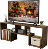 Lightdot TV Stand for TVs up to 55'', Modern Entertainment Center with Storage Open Shelf Large capacity for collection, Media Table TV Console for Living Room/Bedroom/Sofa Cabinet,Easy Assembly
