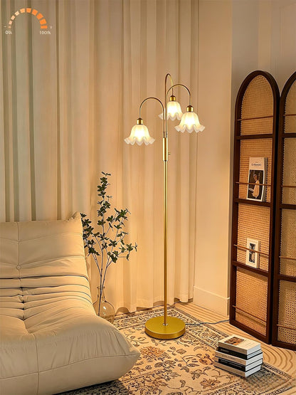 Lightdot Flower Floor Lamp for Living Room 3 Light Tree Floor Lamp