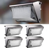 Lightdot 4 Pack 250W LED Wall Pack Lights, 100-277v Dusk to Dawn with Photocell, 37500Lm 5000K Daylight IP65 Waterproof Wall Mount Outdoor Security Lighting Fixture, Energy Saving(Height:20-40ft)（副本）