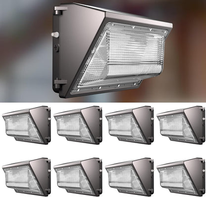 Lightdot 70W LED Wall Pack Lights, 100-277v Dusk to Dawn with Photocell, 10500Lm 5000K Daylight IP65 Waterproof Wall Mount Outdoor Security Lighting Fixture, Energy Saving