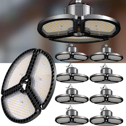 Lightdot LED 3 Panels 100W 5000K Garage Low Bay Lights