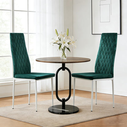 Lightdot Dining Chairs Set of 2, Moden Kitchen Table Chairs with Mental Legs and Padded Seat for Dining Room/Kitchen/Living Room/Restaurant