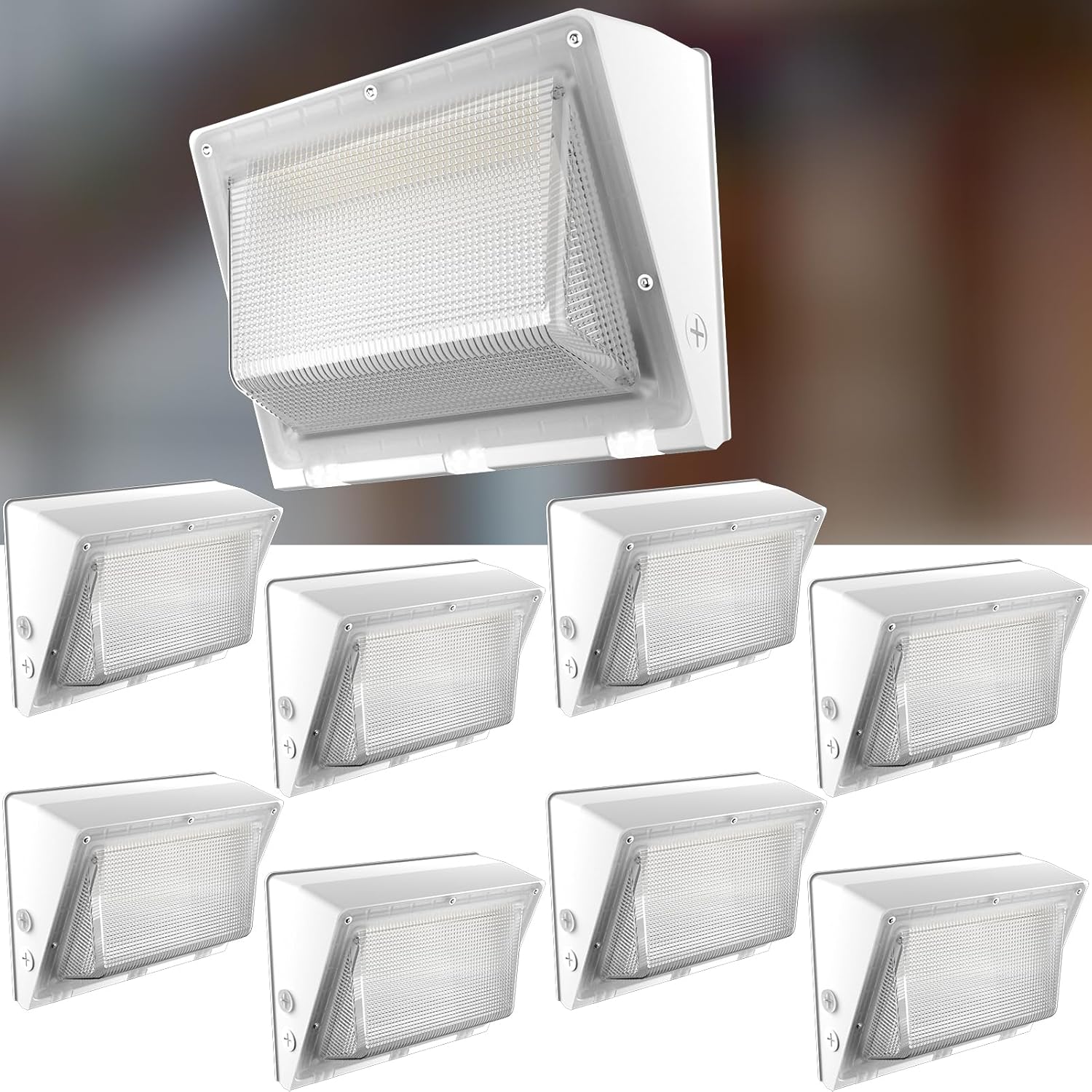 Lightdot 150W LED Wall Pack Lights, 100-277v Dusk to Dawn Smart Photoc
