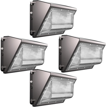 Lightdot 100W LED Wall Pack Lights, 100-277v Dusk to Dawn with Photocell | 15000Lm(150Lm/W) 5000K IP65 Outdoor Exterior Lighting Fixture, Energy Saving|5-Yrs Warranty, ETL(Height:6~15ft)
