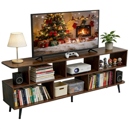 Lightdot TV Stand for TVs up to 45'', Modern Entertainment Center with 3 Open Storage Shelf Large capacity for collection,Media Console Table for Living Room/Entrance/Sofa Cabinet,Easy Assembly