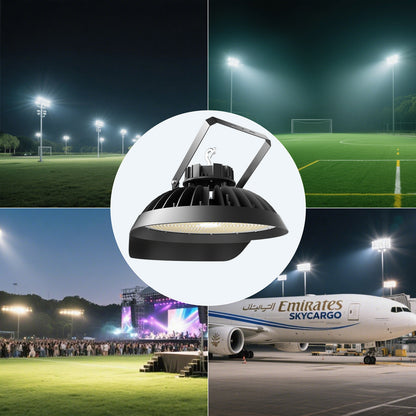 Lightdot 600W LED Stadium Lights with Reflector 100-277V 90000Lm Commercial LED Sport Lights with US Hook/Bracket Mount for Sport Fields/Courts