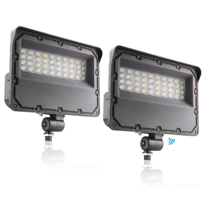 Lightdot 150W LED  Flood Lights Outdoor with Knuckle Dusk to Dawn Photocell