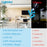 Lightdot 4 ft flush mount led shop light , 5" Wide Linear Kitchen Ceiling Lights, Flush/ Suspended Mount