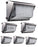 Lightdot 150W LED Wall Pack Lights with Photocell IP65 Outdoor Flood Security Lighting