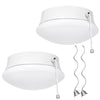 7” Modern LED Ceiling Light with Pull Chain 12W 4000K, Flush Mount Lighting for Closets /Bedroom/Corridor