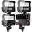 Lighdot 70W Flood Light Knuckle Mount 4Pack