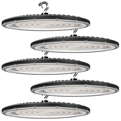 Lightdot 200W LED High Bay Light for Warehouse 5000K Daylight,ETL Listed High Bay LED Lights with Plug Energy Saving Up to 760KW*6/Y(5Hrs/Day)